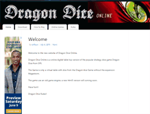 Tablet Screenshot of dragondiceonline.com